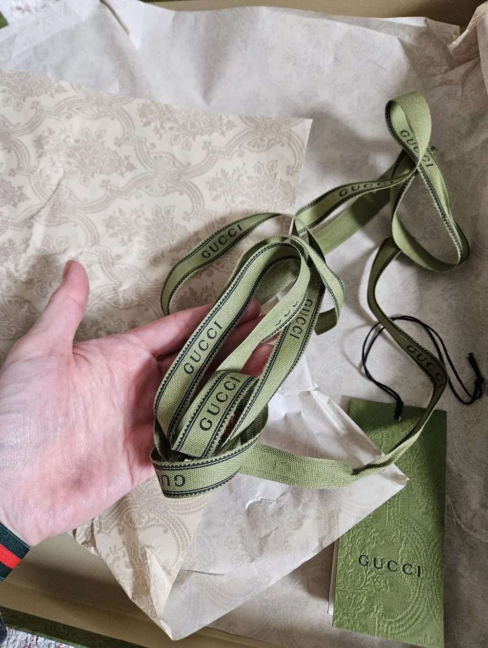 Gucci Green Embossed Box